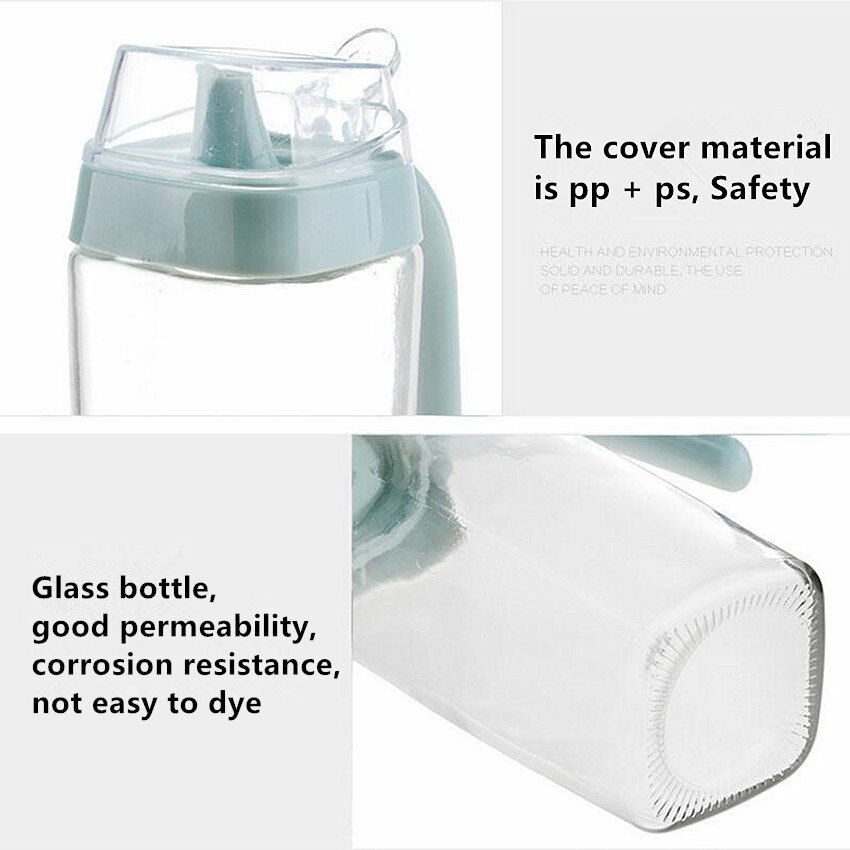 Lekvrij Olie Tank Sojasaus Olie Olijfolie Fles Kruiden Kruiden Suiker Zout Keuken Container Inegar Sesamolie Pot Glas jar
