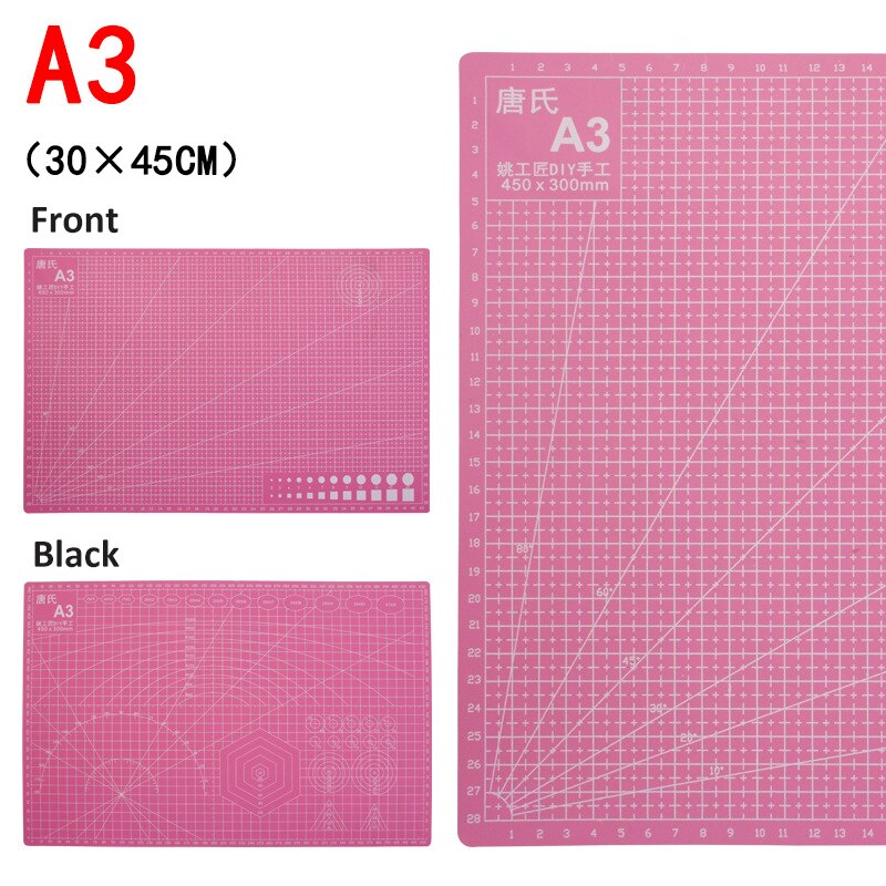 A5 A4 A3 Leather Craft Cutting Mat Board Engraving Soft Pad Hand Writing Plank, 3mm Thickness Inch Size Cutting Mat Punch Sewing