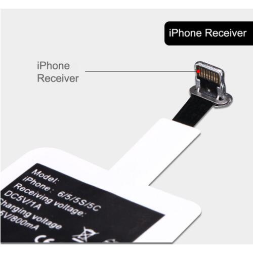 Universal QI Standard Wireless Charger Receiver Adapter Charging Coil Receptor For iPhone 5 5C 5S 6 6S 7 7plus For Android Phone: For iPhone