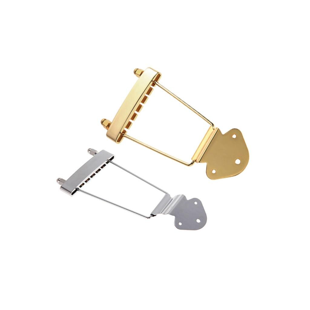 Puente de cola de trapecio de guitarra de 6 cuerdas para Archtop Jazz, reemplazo de guitarra