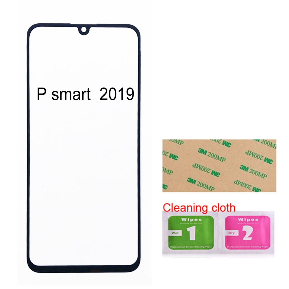 For Huawei P smart + (No LCD Touch Screen) Front Glass Panel Outer Cover Assembly Parts: P Smart 2019