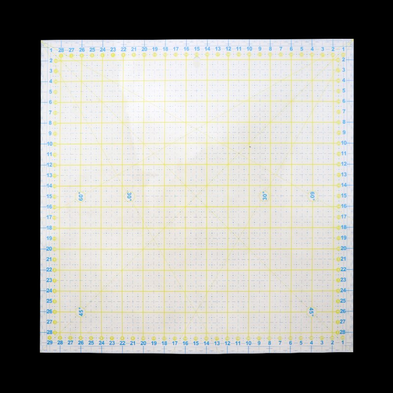 Règle de couture pour Patchwork en acrylique, règle carrée 30x30, épaisseur de 4mm, outil de bricolage