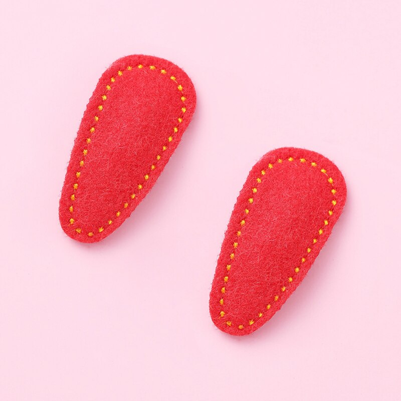 Baby Meisje Haarspeld Prinses Haar Accessoires Voor Kinderen Hairclips Vilt Doek Zuigeling Snoep Kleur Haarspeldjes Peuter Clips: 6
