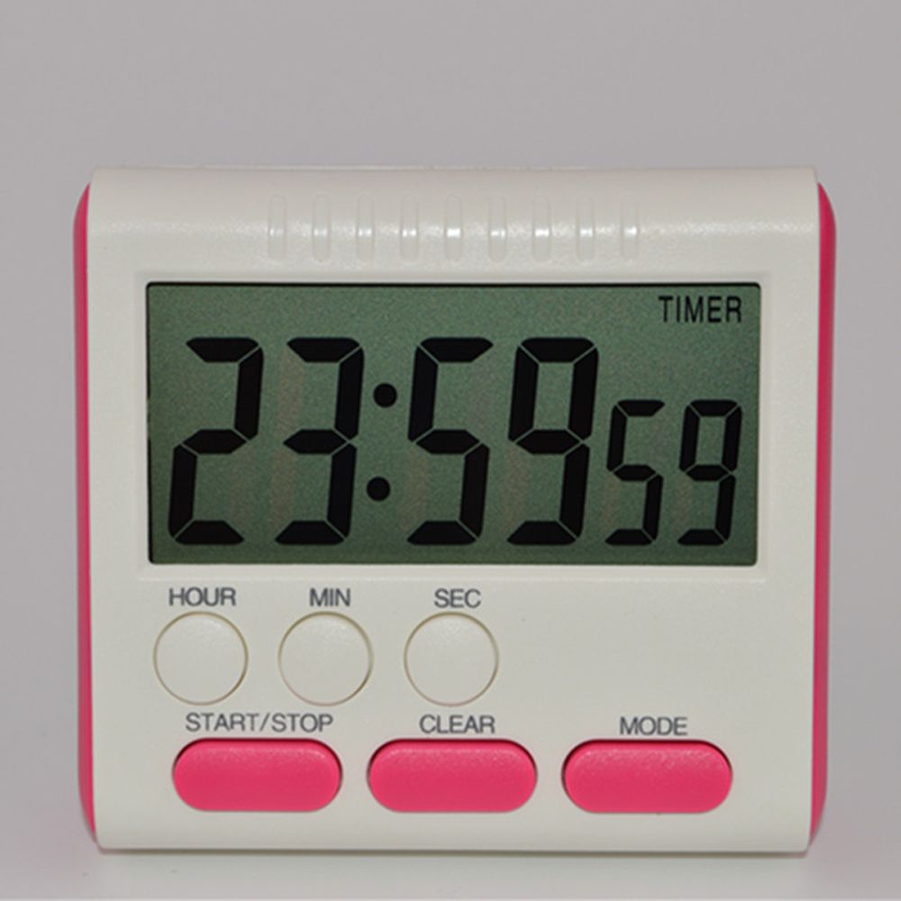 24h Digital Timers Kitchen Clock Electronic Countdown Stopwatch Multifunction Kitchen Timer Reminder Kitchen Supplies: red
