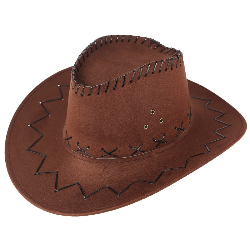 Sombrero de vaquero del oeste Unisex adulto mongol novedad pastizales sombrilla sombrero de Sol para hombres desierto aventura sombrero chapeu feminino