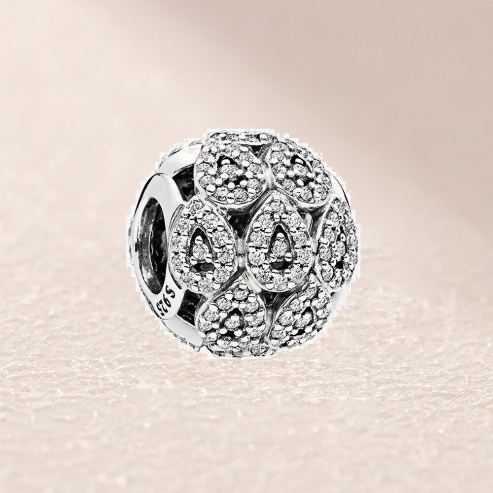 Fahmi Popular 100% 925 Sterling Silver Rose Gold Charm Beads22 Original Jewellery For Women Party Wedding: 796271CZ