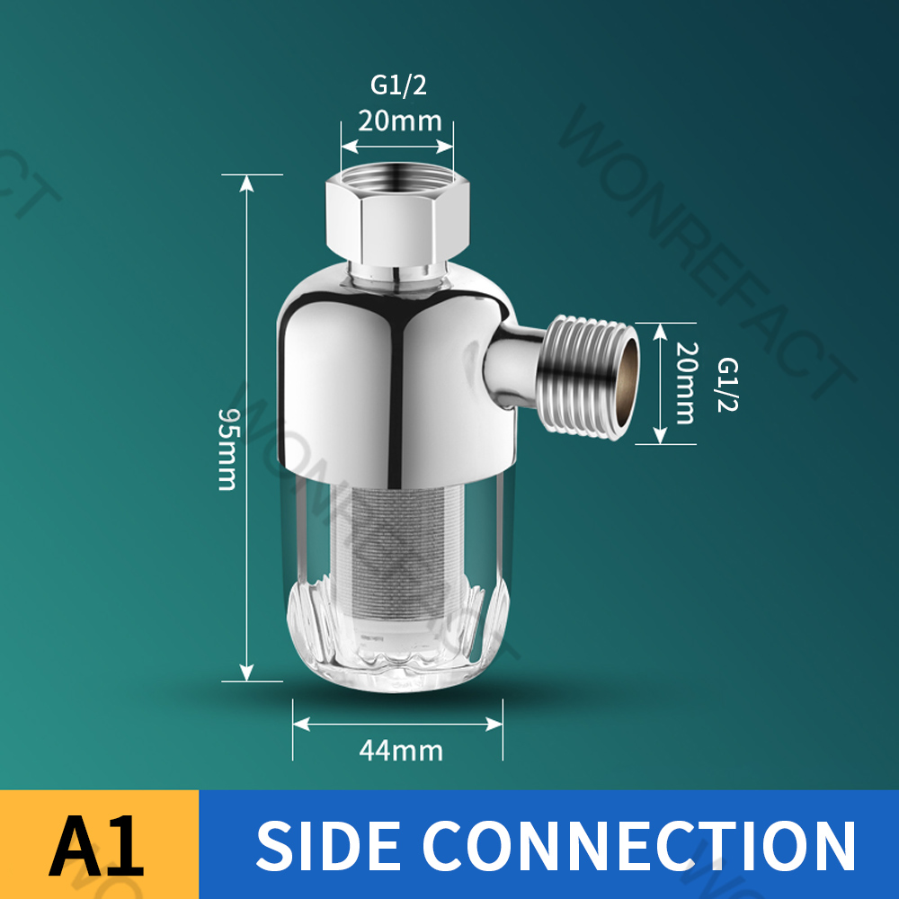 Washing Machine Effluent Purifier Front Filter Bathroom Kitchen Brass Universal Faucet Sediment Filter Water Heater Front Filter: Burgundy