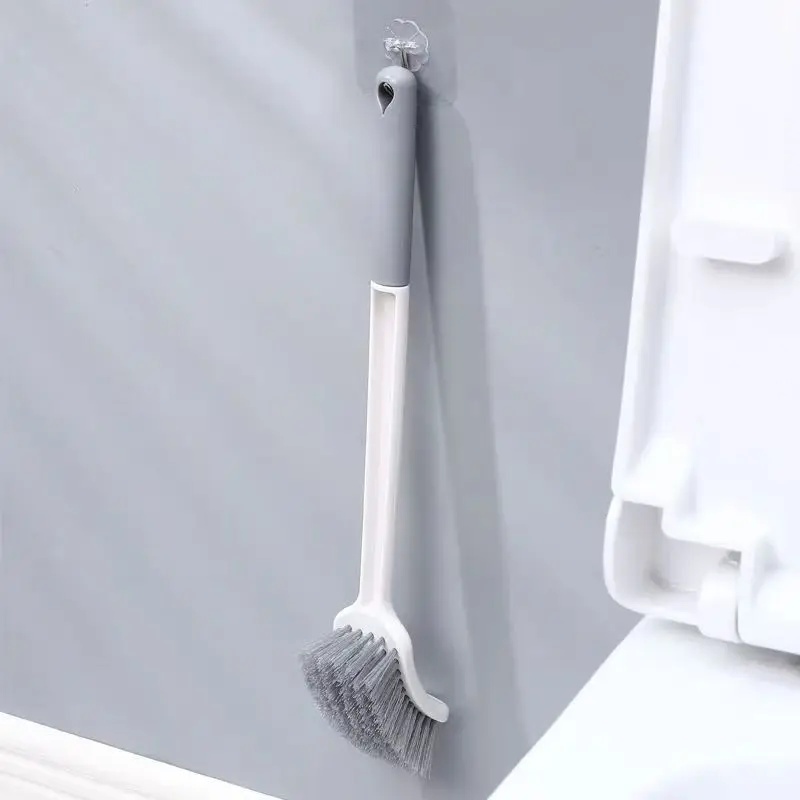 Long Handle Square Toilet Brush No Dead Angle Bathroom Wall Mounted Cleaning Toilet Brushes Household Goods Sanitary Bathroom: Default Title