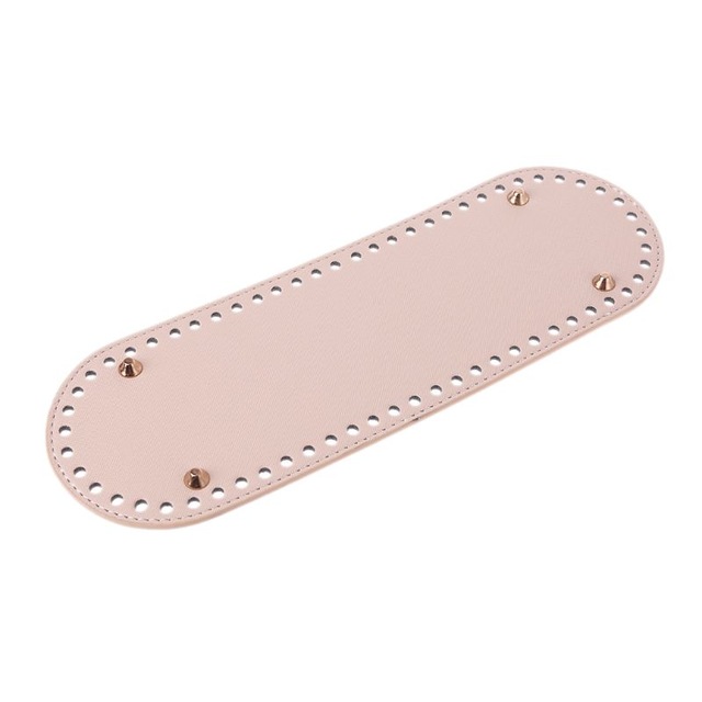 Almohadilla de cojín para hacer bolsos, bolsa moldeadora inferior para bolso de hombro, DIY, accesorios de bolso, fondo ovalado para bolso de punto, 30x10cm: Nature