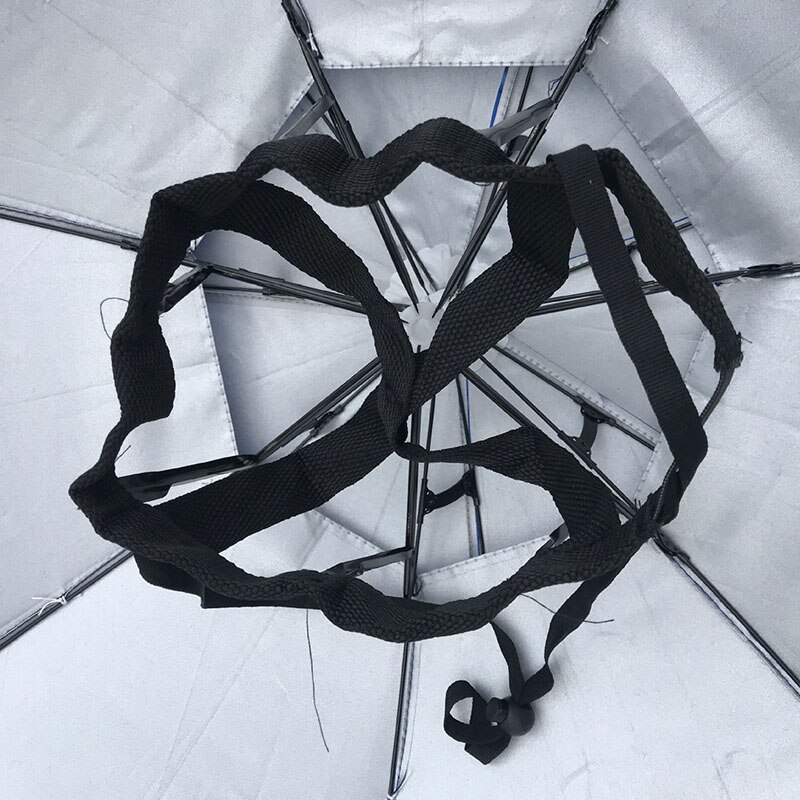 Portable Fishing Hats Double Folding Rainy Umbrella Anti-UV Rainproof Sun Protection Fishing Cap Umbrellas YS014