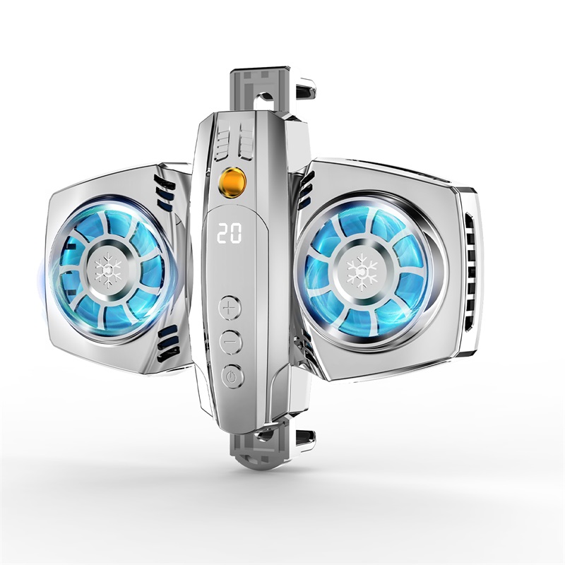 Handy Kühler Gaming Universal Telefon Kühler Tragbare Fan Kühlen Zubehör Für iPhone Samsung: Silver