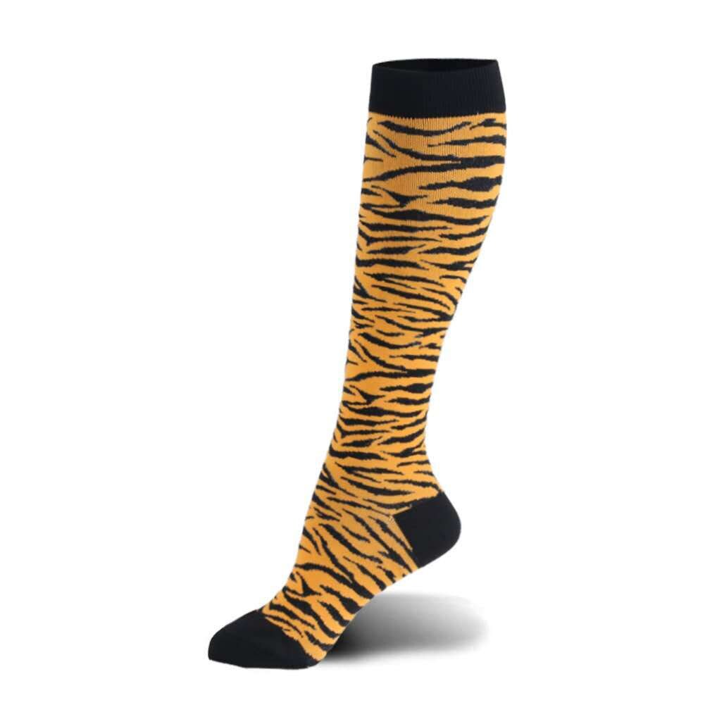 Women's Sports Compression Stockings Nurse Stockings Knee High Socks Women Socks Knee and Leg Compression Socks: Tiger pattern