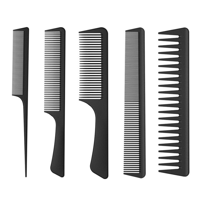 Anti-static Hairdressing Comb Carbon Fiber Tangled Straight Adult Kids Hair Comb Pro Home Salon Barber Hair Styling Comb