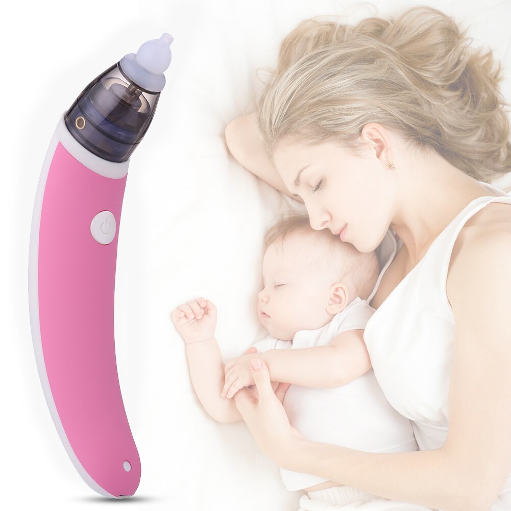 Baby Electric Nasal Aspirator Safe Hygienic Nose Aspirator 5 Speed Adjustable USB Charging Baby Nose Cleaner