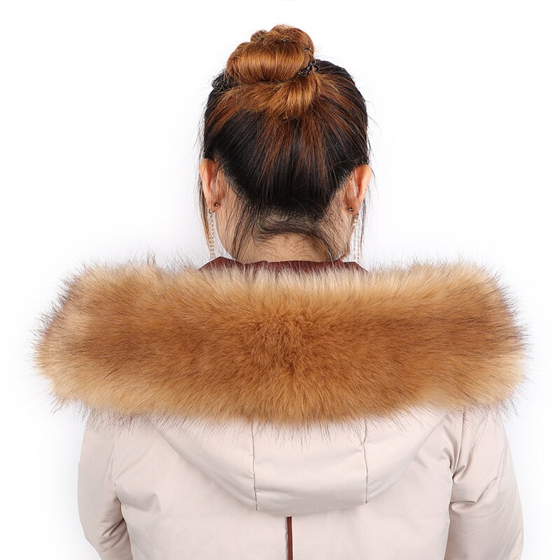 Faux Rabbit Fur Collar Luxury Warm Fur Fabric Multicolor Furry Diy Sewing Trimming Parkas Coats Jackets For Garment Hat Edge Fur