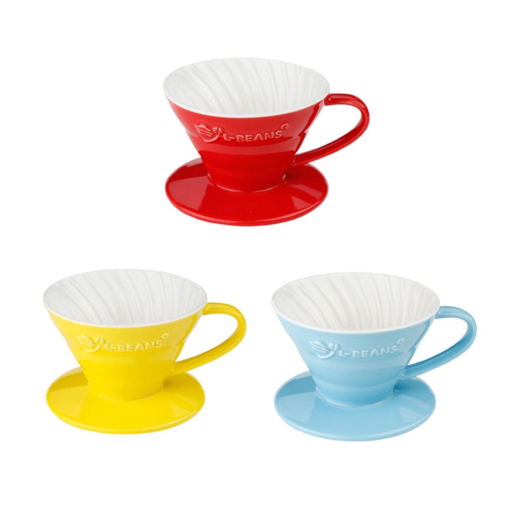 V60 Ceramic Manual Espresso Coffee Dripper Paper Filter Cup Coffee Maker