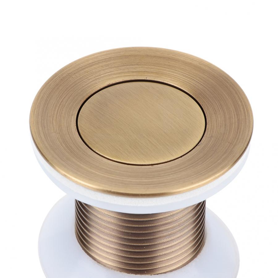 Messing Wastafel Drain Stopper Antieke Stijl Flap Soort Badkamer Drain Stopper Wastafel Afvoer Zonder Overloop Badkamer Douche