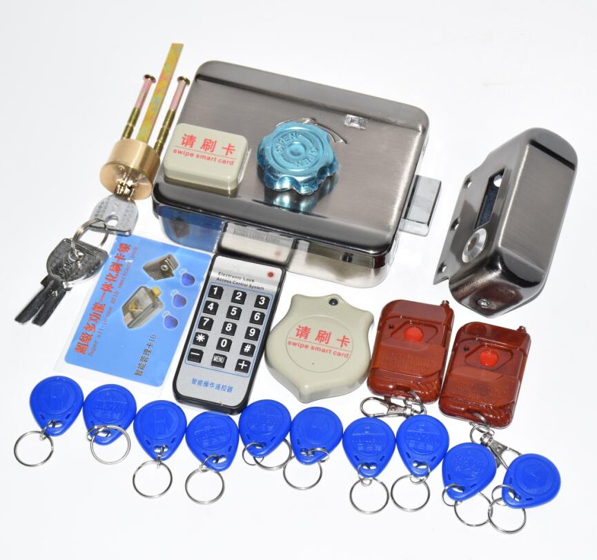 Wireless 4 Remote Control Door Lock Electronic Anti-theft Lock For Home Apartment Automatically Intelligence Household