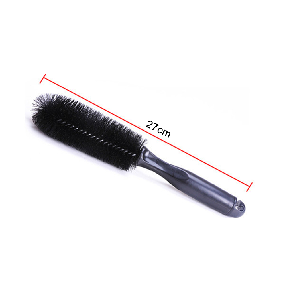 Auto Rim Scrubber Wheel Brush Cleaner Dust Remover Auto Detailing Brush Motorcycle Truck Washing Vehicle Wash Tire Cleaning Tool: Default Title