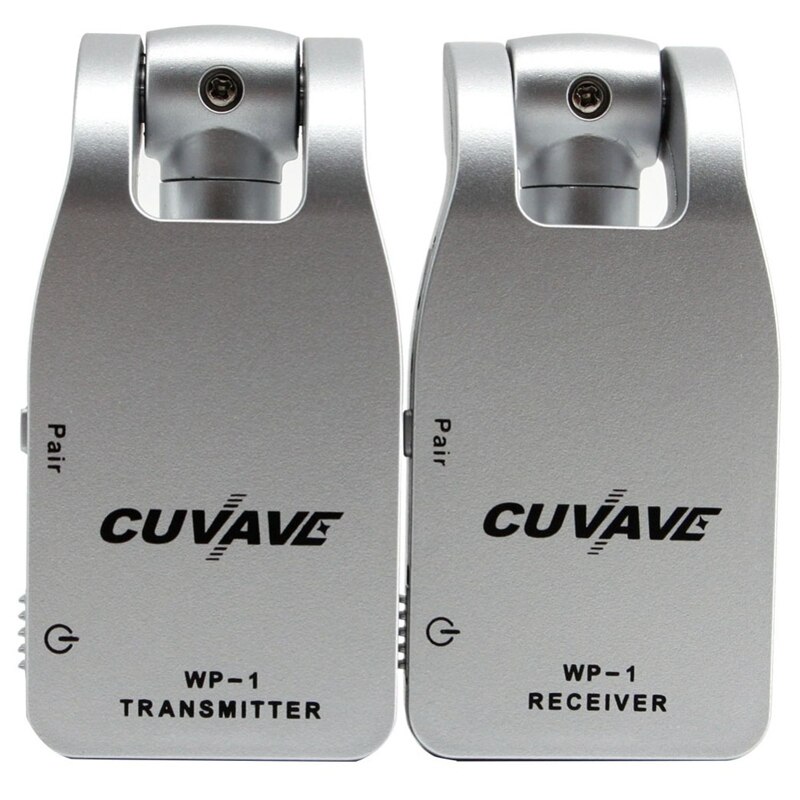 Cuvave Wp-1 2.4G sans fil guitare système de basse émetteur et récepteur portée efficace 30 mètres 280 ° rotatif 1/4 pouce plug