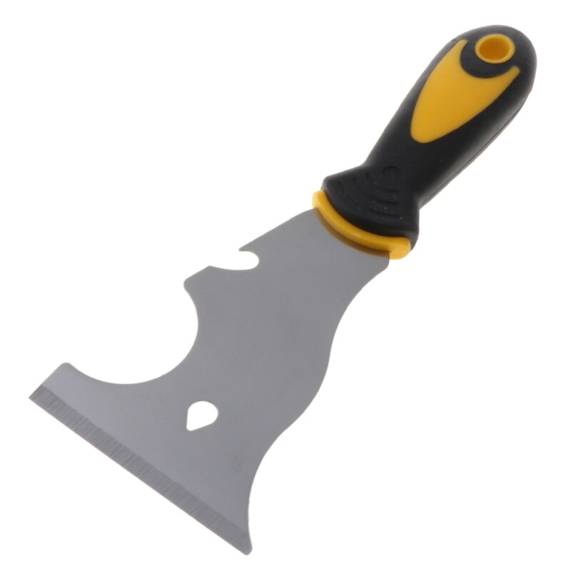 Stainless Steel Paint Putty Scraper 7in1 Tool Paint Can Opener Wallpaper Scraper 6XDD