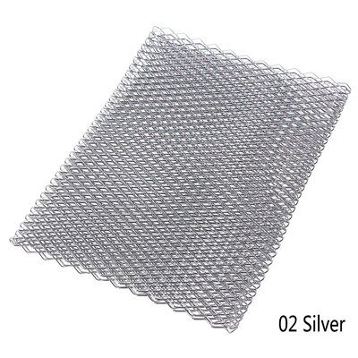 Optionele kleur 40 "grille net universeel aluminium racegaas ventilatie 100cm 33cm alle soorten auto's  #275478: Zilver