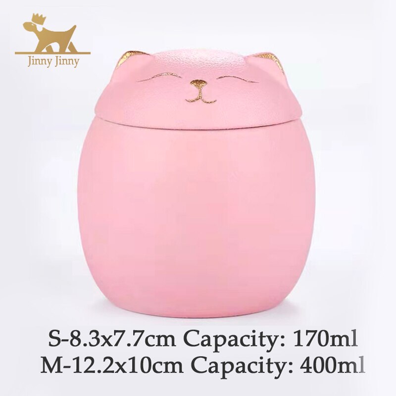 9 farben/Katze Urne für Katze Asche Andenken Haustier Urnen Katzen Schwarz Katze Urne, katze Urnen für Asche Katze Geformt: Rosa / S
