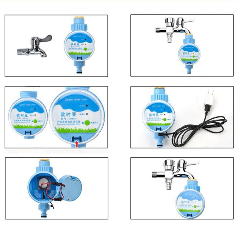 Controlador remoto WIFI para teléfono, temporizadores de agua para jardín, controlador automático, temporizador de riego, riego remoto inteligente para jardín doméstico