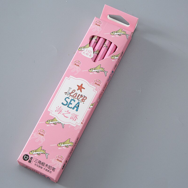 12 Stuks Veel Creatieve Fruit Potlood Leuke Leren Briefpapier Kinderen Tekening Potloden Set Art Supplies Potloden: 03