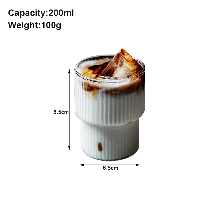 Nordic Glass Cup Cold Drink Coke Cup Coke Can Milk Juice Cup Transparent Drinking Minimalist Glass Cup Mugs Coffee Cups: D S