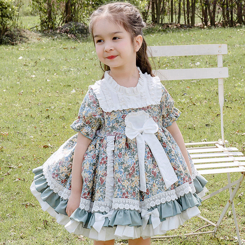 Baby Lolita Jurk Naaien Patroon Voor Kinderen Kinderkleding Diy Mini Kraft Papier Snijden Tekening Sjabloon Meisjes Rok