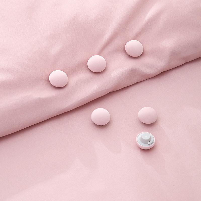 Pinzas para sujetar la cama, fijador de plástico para edredón, funda nórdica antideslizante, pinza para sujetar, 4 piezas: 4pcs Pink