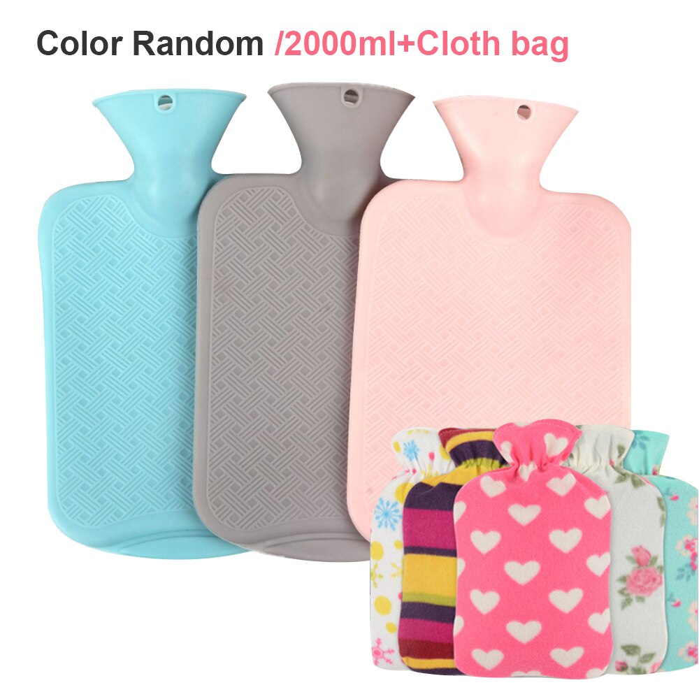 250Ml-2000Ml Kleine Rubber Warm Water Zak Meisjes Draagbare Hand Warme Voeten Dikke Hoge Dichtheid Rubber Hand tas Warming Winter Fles: 14