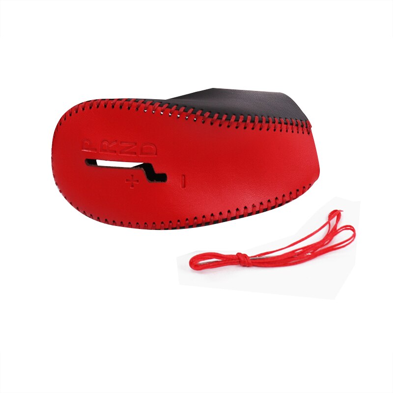 Auto-accessoires 1 st. voor volvo  xc60 s60l v40 v60 s80l s60 lederen versnellingspookkop, opberghoes voor versnellingspook: Rood