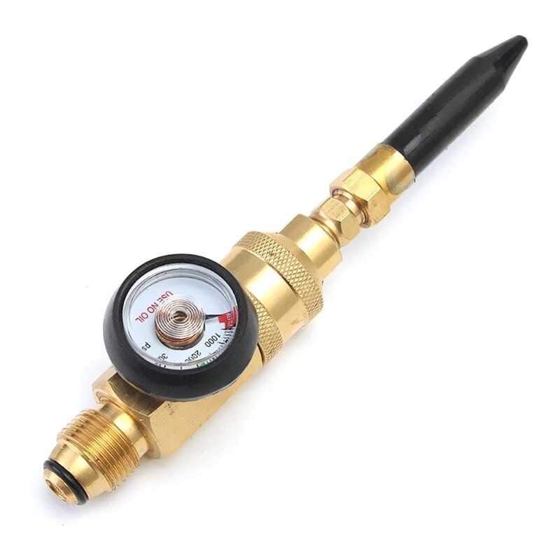-Helium Tank Latex Balloon Inflator Regulator With Gauge For G5/8 Tank Va lve