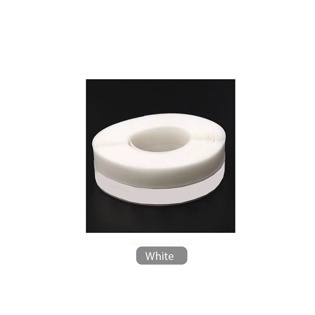 Stripping Door Seal Strip Silicone Sealing Tape for Weather Window Seal Weather Around Showers Tough Flexible Stops Draft: WHITE / 3M / 25mm