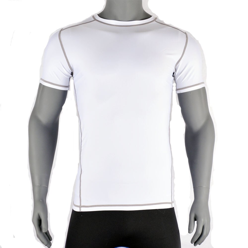 Men Workout fitness bodybuliding t shirt Exercise Clothing Men Lycra Compression Tights Tanks Shirt Crossfit Tee Shirt