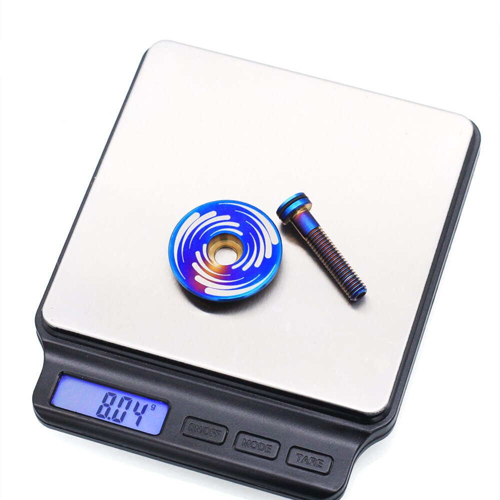 SR-SPATS Racefiets Headset Top Cap Titanium Mtb Stem Cap Met M6 * 30 Mm Headset Bouten