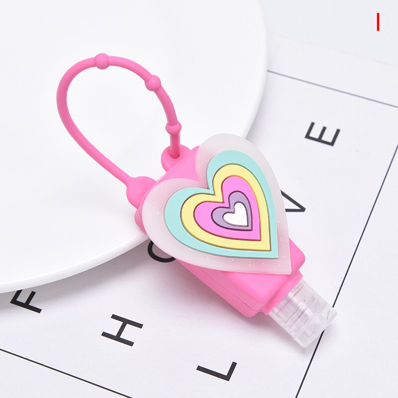 1 st silikon mini handsprit resebärbar säker gelhållare engångs ingen ren tvål dispenser hand gel hållare för barn: I