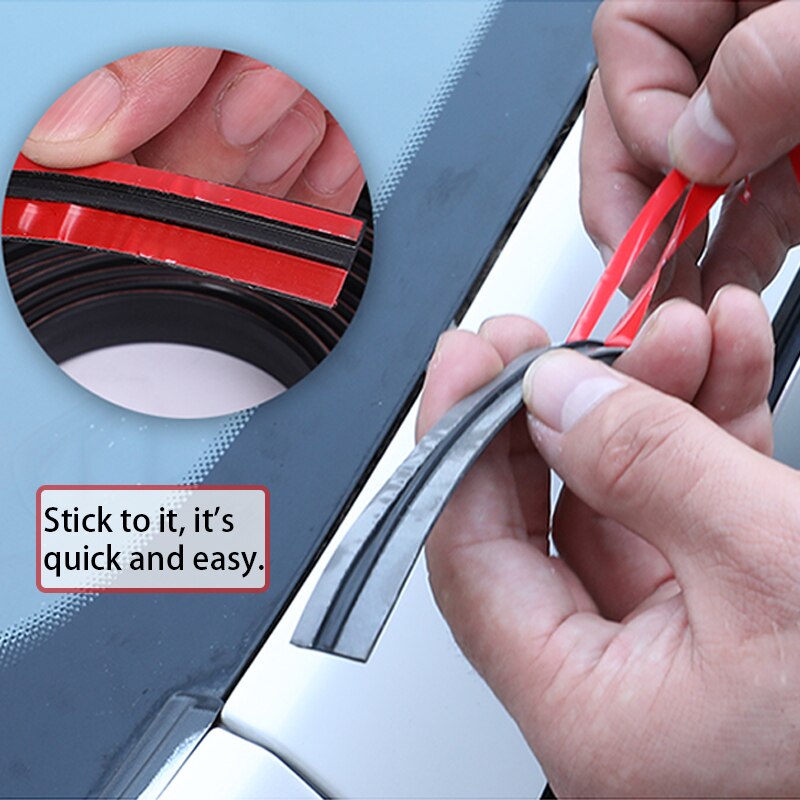 Auto Rubberen Afdichting Strips Auto Afdichting Protector Sticker Venster Rand Voorruit Dak Rubber Afdichtstrip Geluidsisolatie Accessoires