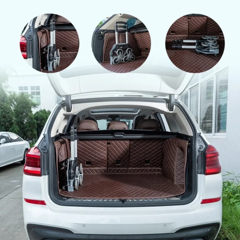 Remolque plegable portátil, carrito de aleación de aluminio, carrito de escalera plegable con ruedas, carrito plegado ligero para viaje y escalada para el hogar