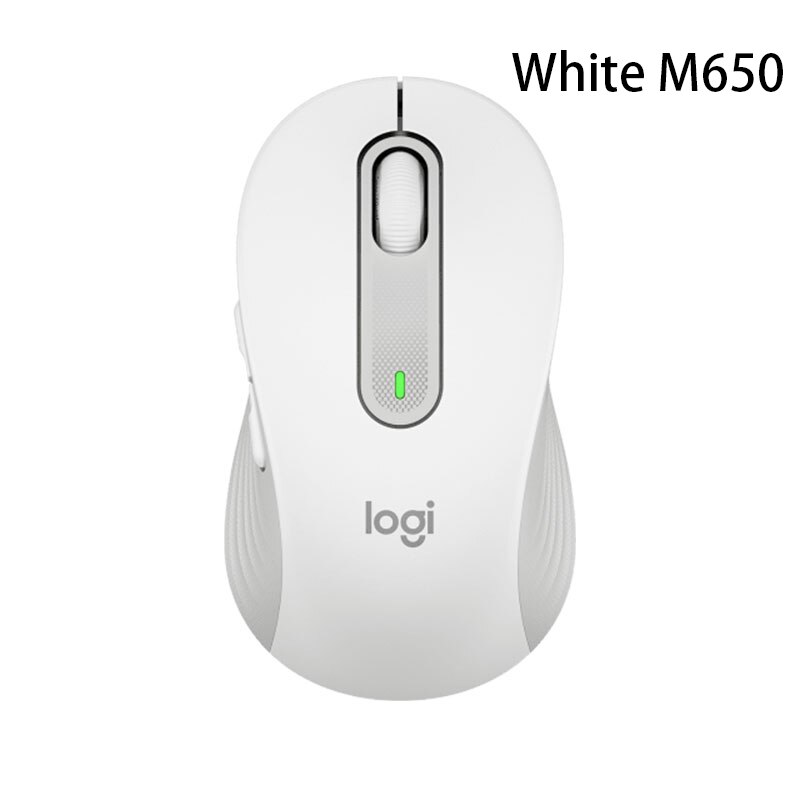 Logitech – souris optique intelligente M650 M650L, 400 DPI, sans fil, avec technologie de capteur, avec molette de défilement: White M650