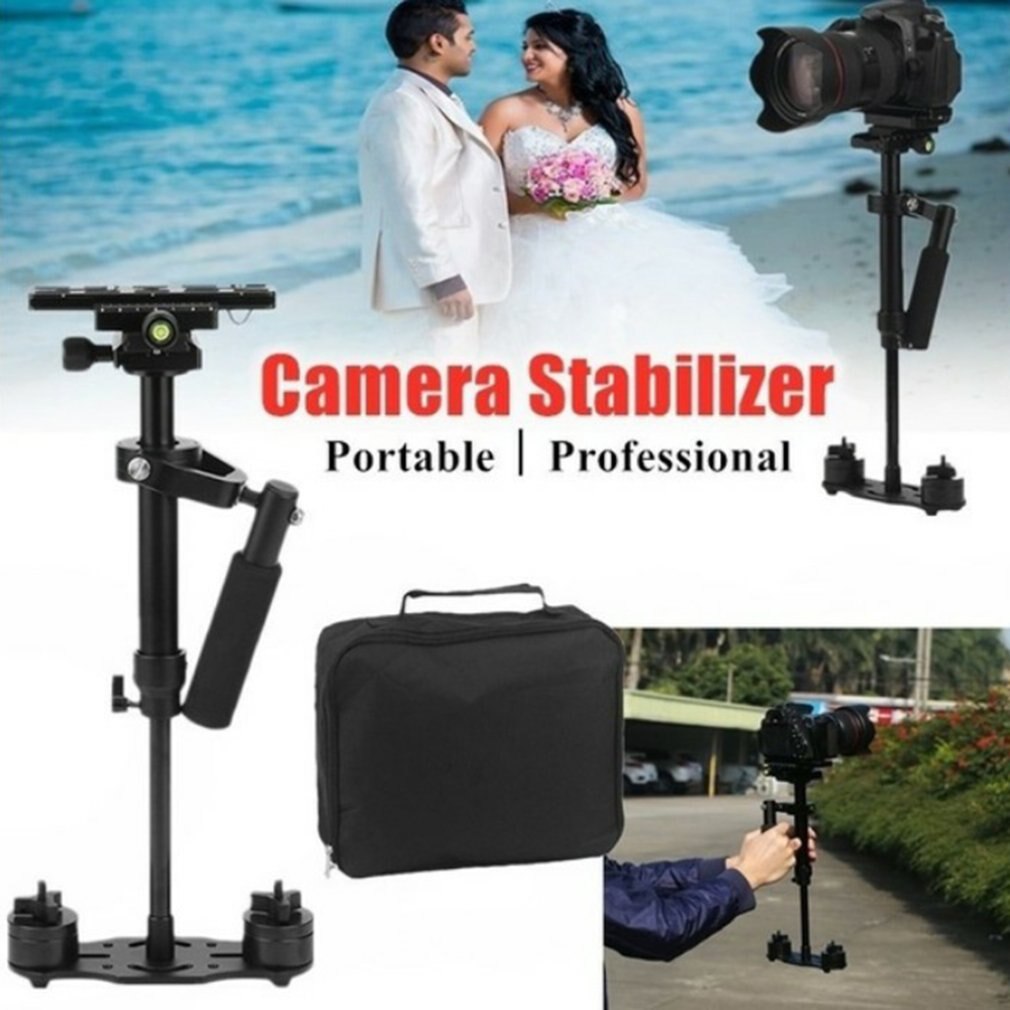 ACEHE Handheld Camera Stabilizer - Aluminum Alloy 40cm Single Handle Grip - 1/4" Screw Mount - for DSLR/Mirrorless - Max 1.5kg Load