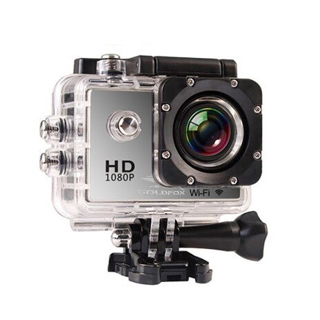 SJ4000 Actie Camera Duiken 30M Waterdichte Full HD Gaan Onderwater Helm Sport Camera Sport DV 12MP Foto Pixel Camera: Zilver