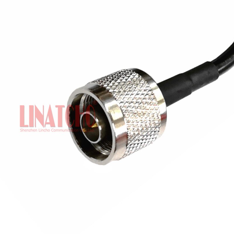 2 meters 6ft rf coaxiale rg58u n man haakse sma antenne kabel