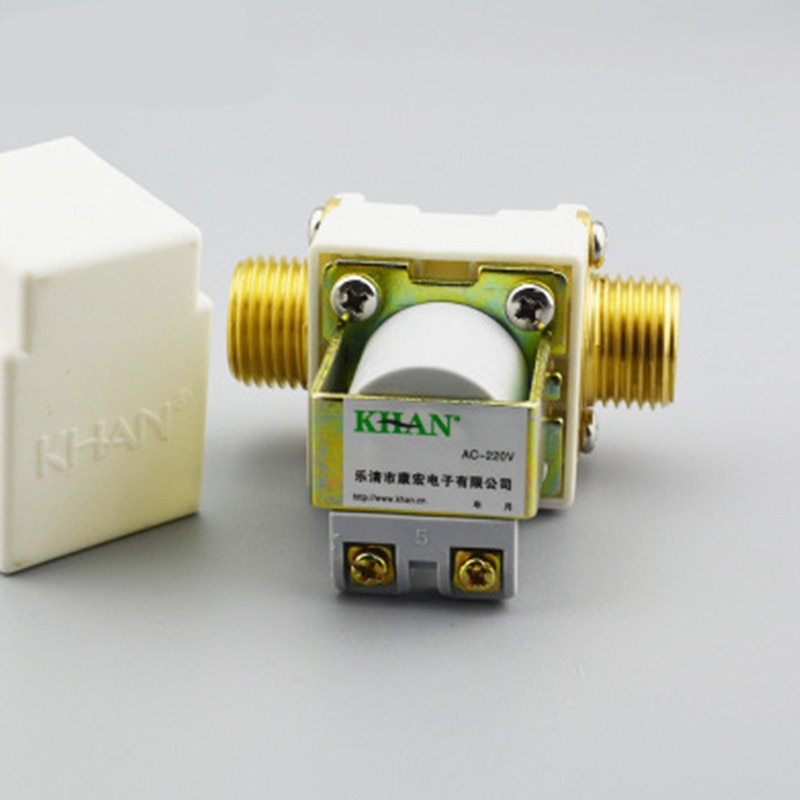 AC 220V Water Air N/C Normally Closed Open Pressure Solenoid Valve 1/2" Electric Solenoid Valve for Garden Irrigation Tool