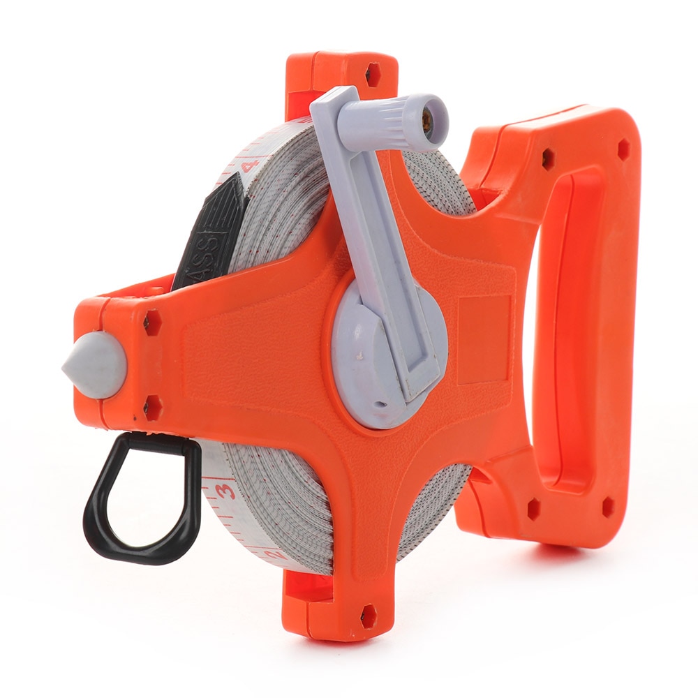 1 Roll Long Tape Measuring Ruler Tape Open Reel Fiberglass Tape Measure for Construction Measurement