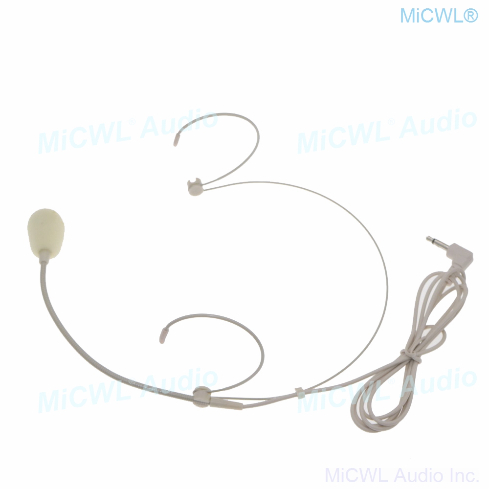 MiCWL A801 Beige Headset Horen slijtage Microfoon voor Draadloos Microfoonsysteem luidspreker PC laptop 3.5mm Mono Jack