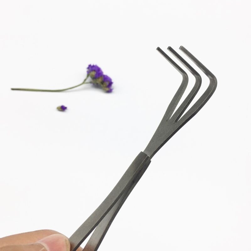 Multifonctionnel acier inoxydable jardinage râteau bonsaï racine desserrer sol spatule 448A