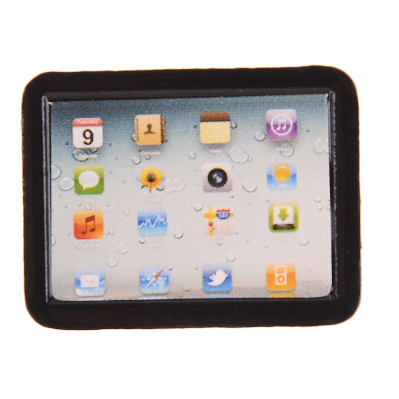 1PCS Sveglio di Simulazione Mini Computer Portatile Del Computer FAI DA TE 1:12 Miniatura casa delle bambole Della Lega di Modo Artigianato Decorazione Dollhouse Fai Da Te Giocattoli: 6
